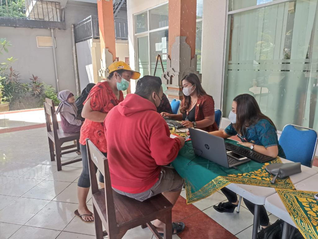 Pelayanan Keliling PRAJA SAKTI Kecamatan Kuta Selatan di Banjar Mekarsari Simpangan Jimbaran